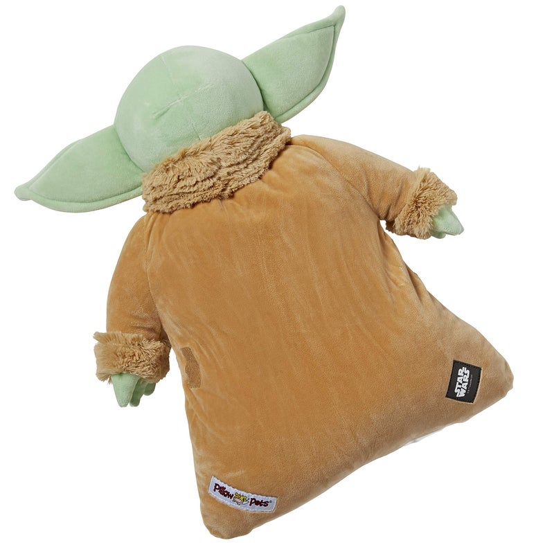 Pillow Pets The Child Grogu Stuffed Animal, Disney Star Wars The Mandalorian Plush Toy, Green - Image 3